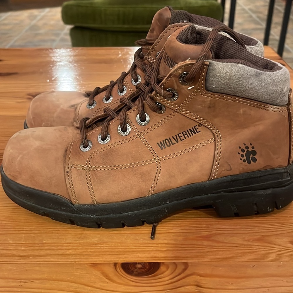 Wolverine Work Boots Size 7.5 D - image 5